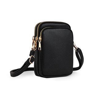 Cell Phone Purse Small Crossbody Bag Men Leather Mini Shoulder Bag XD